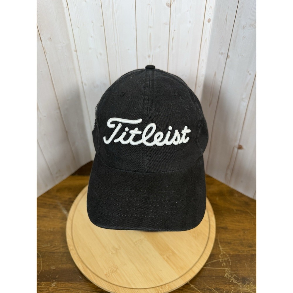 Titleist Men's Golf Hat Black One Size Adjustable "BP‎ Gasoline" Embroidered Cap